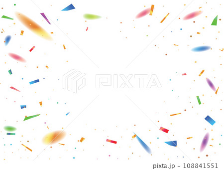 Countdown party template background with festival rainbow confetti transparent background 108841551