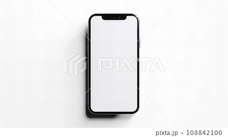 白背景のスマートフォン 108842100