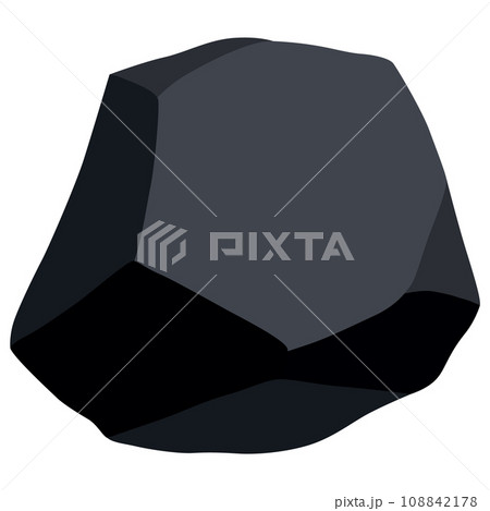 Coal black mineral resources. Pieces of fossil stone. Polygonal shape. Black rock stone of graphite or charcoal. Energy resource charcoal icon Coal black mineral resources. Pieces of fossil stone. Polygonal shape. Black rock stone of graphite or charcoal. Energy resource charcoal icon 108842178