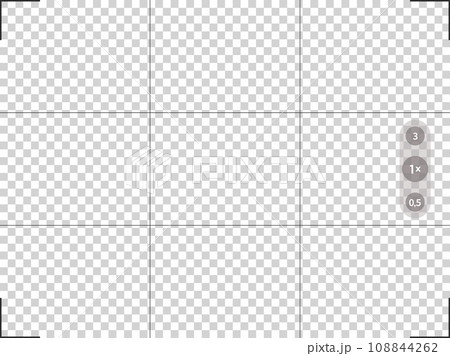 Photo camera frame viewfinder grid template....のイラスト素材 [108844262] - PIXTA