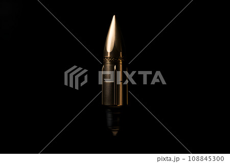 Bullet on a black background 108845300