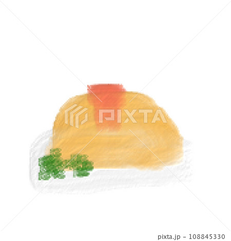 水彩で描いたオムライス 水彩で描いたオムライス 108845330