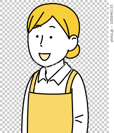 Female capacity bust up simple illustration Female capacity bust up simple illustration 108846135