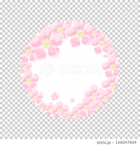 Quince flowers in a circle Quince flowers in a circle 108847684