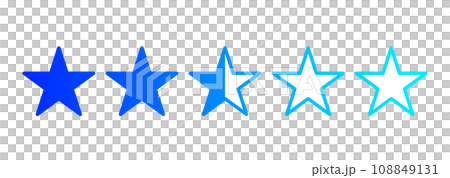 藍色漸層2.5星標 108849131
