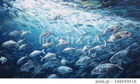 魚の群れ 108849416
