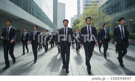 行き交う人々 108849697