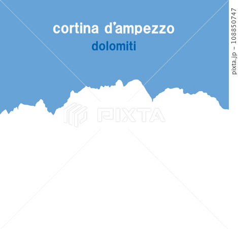 コルティナ・ダンペッツォ　cortina　d'ampezzo　ドロミーティ　dolomiti　冬　 108850747