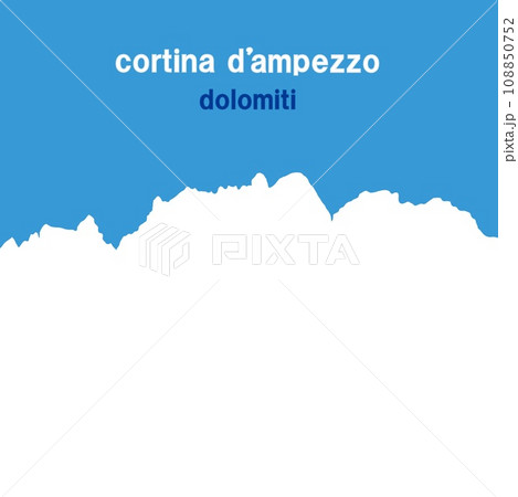 コルティナ・ダンペッツォ　cortina　d'ampezzo　ドロミーティ　dolomiti　冬　 108850752