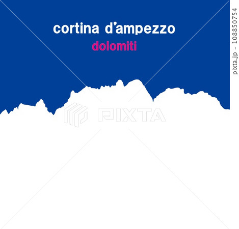 コルティナ・ダンペッツォ　cortina　d'ampezzo　ドロミーティ　dolomiti　冬　 108850754