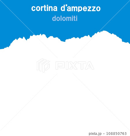 コルティナ・ダンペッツォ　cortina　d'ampezzo　ドロミーティ　dolomiti　冬　 108850763