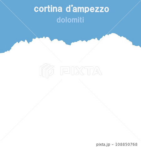 コルティナ・ダンペッツォ　cortina　d'ampezzo　ドロミーティ　dolomiti　冬　 108850768