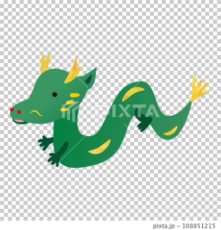 龍面向左的插圖 龍面向左的插圖 108851215
