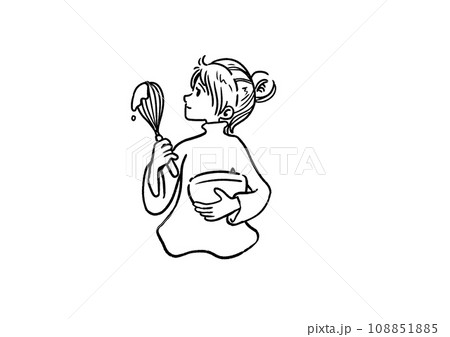 創作【お菓子は全部あたしのもの♪】手描きイラスト 下絵付き 楽しいお菓子セット1：イラスト無料
