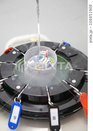 Sperm Freezing storage in liquid nitrogen tank, Laboratory infertility Sperm Freezing storage in liquid nitrogen tank, Laboratory infertility 108851908