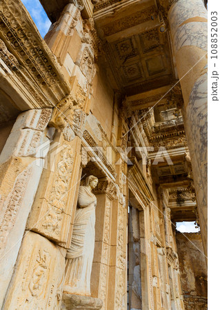 Ruins of Celsius Library in ancient city Ephesus 108852003
