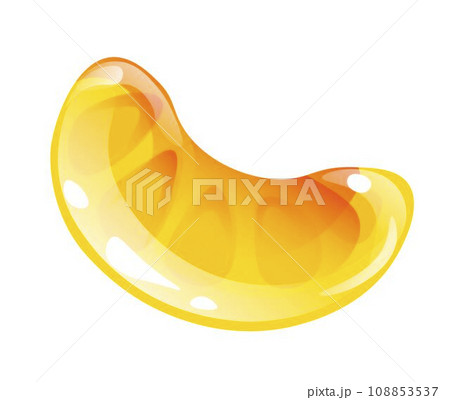 Chewy sugar gummy jelly candy, mandarin piece 108853537