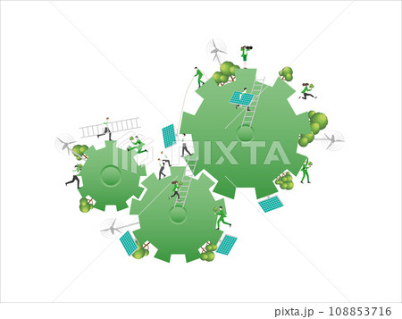 ESG sustainability business, Gear 108853716