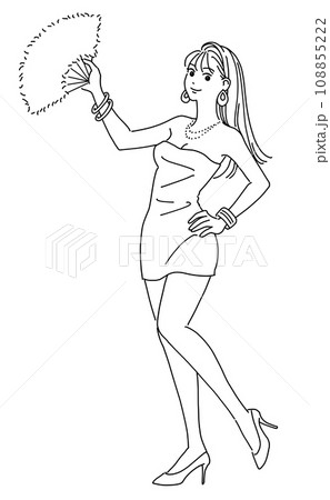 バブル期のボディコンの女性 108855222