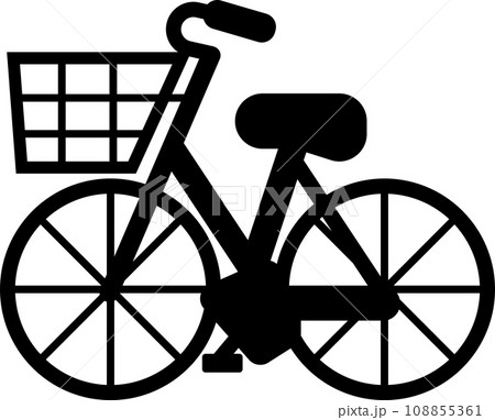 自転車のシンプルなピクトグラム 108855361