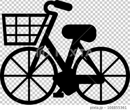 自転車のシンプルなピクトグラム 自転車のシンプルなピクトグラム 108855361