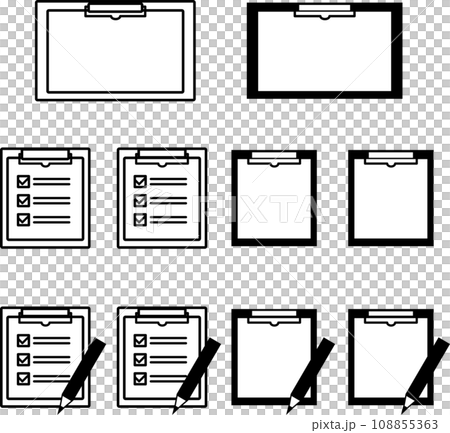 Checklist binder pencil set 108855363