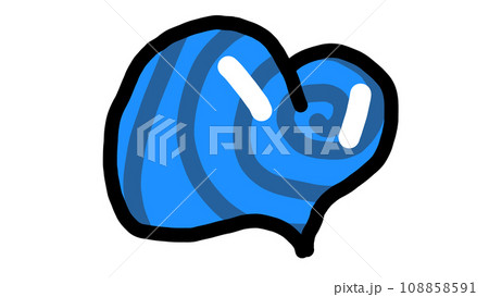 Hand drawing heart doodle. 108858591