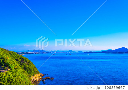 瀬戸大橋と瀬戸内海 瀬戸大橋と瀬戸内海 108859667