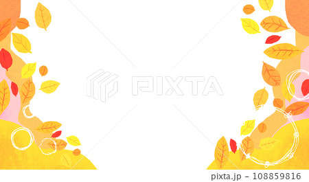 秋のカラフルな紅葉の背景素材　バックイメージ 108859816