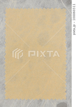 和紙のフレーム背景素材(グレー麻和紙枠) 和紙のフレーム背景素材(グレー麻和紙枠) 108860311