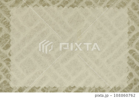 和紙のフレーム背景素材（模様タイプ枠） 108860762