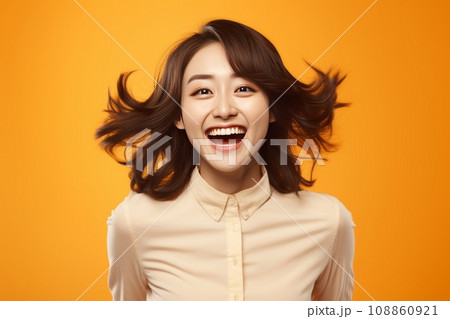 笑顔の女性　AI生成画像　AI画像 108860921