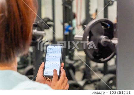 パーソナルトレーニングジム アラ還女性 ダイエット 体重管理 体組成計 グラフ パーソナルトレーニングジム アラ還女性 ダイエット 体重管理 体組成計 グラフ 108861511