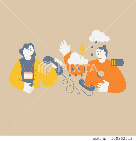 情緒不安定な高齢の女性がホットラインで相談しています 情緒不安定な高齢の女性がホットラインで相談しています 108862312