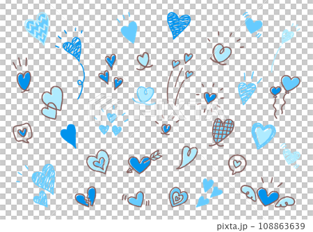 Cute heart hand drawn illustration Cute heart hand drawn illustration 108863639