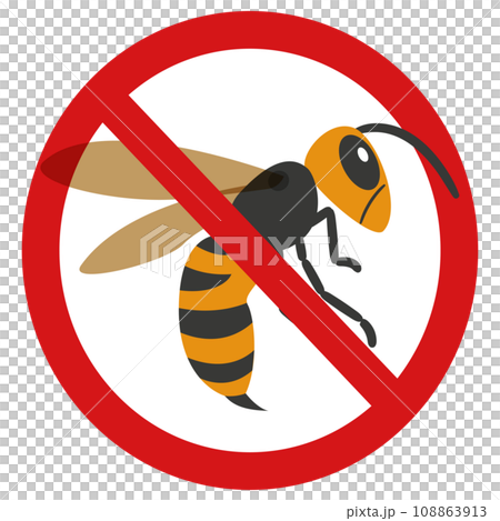 蜂禁止マーク 蜂禁止マーク 108863913
