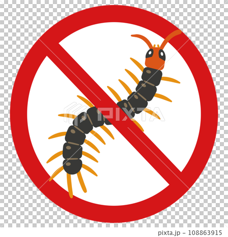 Centipede prohibited mark 108863915