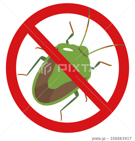 カメムシ禁止マーク カメムシ禁止マーク 108863917