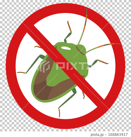 カメムシ禁止マーク カメムシ禁止マーク 108863917