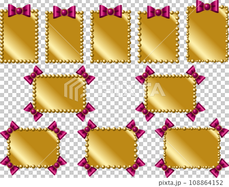 Metal, stone, ribbon plate 4-1 108864152