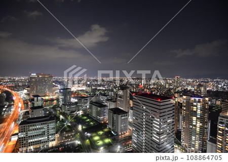 福岡タワーから見た福岡市中心部の夜景 福岡タワーから見た福岡市中心部の夜景 108864705
