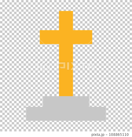 現代基督教墳墓圖標。向量。 現代基督教墳墓圖標。向量。 108865110