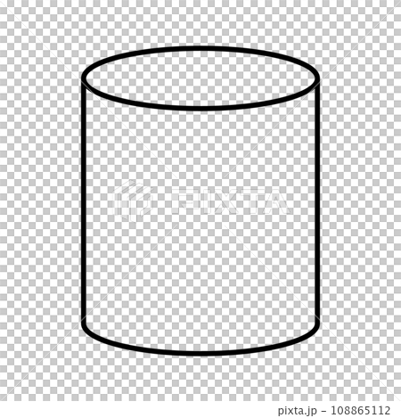 Simple cylinder icon. Cylinder shape icon. vector. Simple cylinder icon. Cylinder shape icon. vector. 108865112