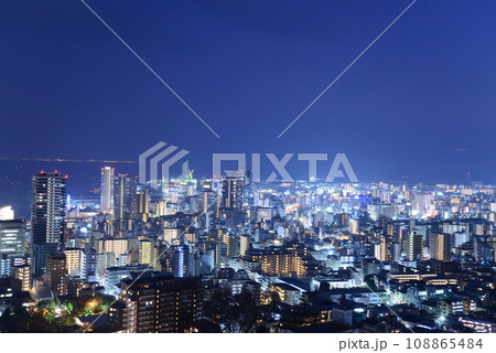 ビーナスブリッジからの夜景(兵庫県神戸市) ビーナスブリッジからの夜景(兵庫県神戸市) 108865484