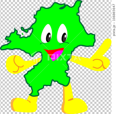 福岡県　キャラ　イラスト　ベクター＆PNG 108865647