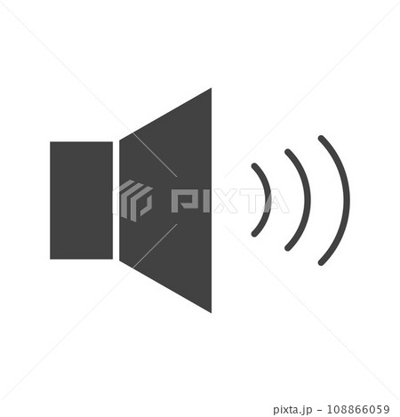 Volume icon vector image. 108866059