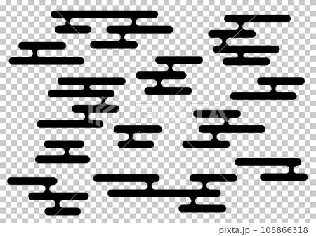 A set of various shapes of e-kasumi A set of various shapes of e-kasumi 108866318