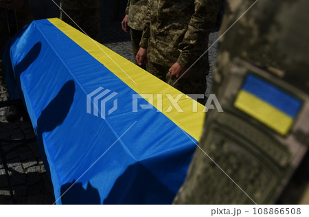 A funerals of Ukrainian servicemen killed during Russia's invasion of Ukraine. 108866508