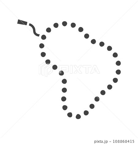 Prayer Beads icon vector image. 108868415