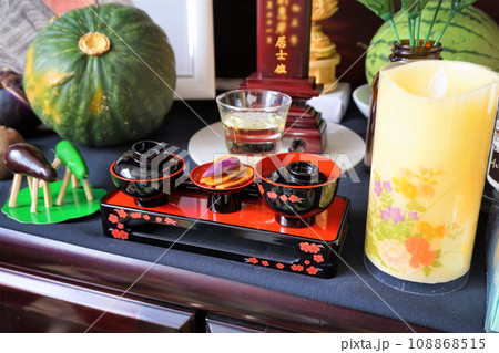 仏膳　霊供膳　お盆　精霊棚　盆棚　仏壇 108868515